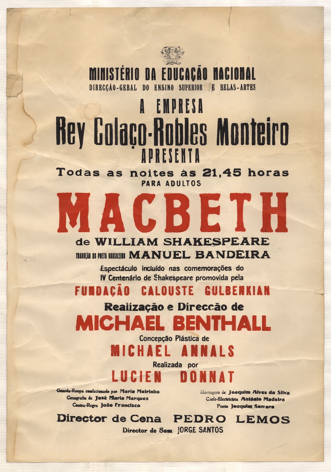 Macbeth: a peça que dá azar - ©Enric Vives-Rubio no Teatro Nacional D. Maria II